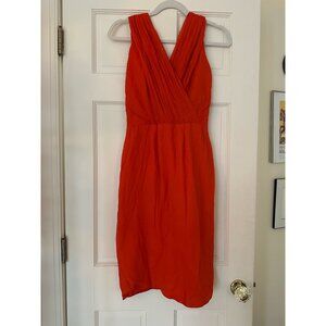 Vintage crepe v-neck cocktail mini dress